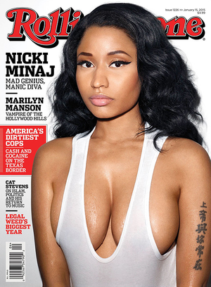 Nicki Minaj Boobies Porn - Nicki Minaj Covers 'Rolling Stone' - Rap Radar