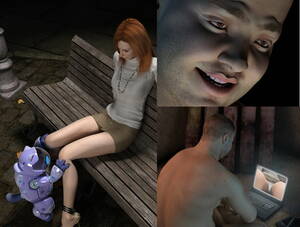 fucking impossible 3d cock - Monster with a thick dick makes Lara go crazy from fucking