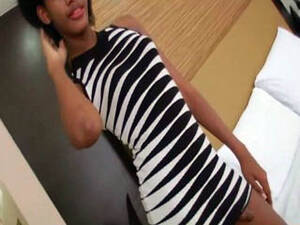 cutest black shemale - Cute black shemale slowly strokes her dick - shemale porn at ThisVid tube