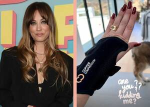 Cuoco Fucking Kaley Lindsay Lohan - Kaley Cuoco Updates Fans on Painful \