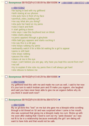 Boyfriend Watches Gay Porn - Test your boyfriend : r/greentext