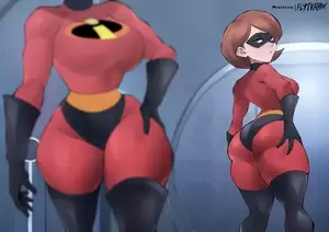 free the incredibles hentai - Elastigirl Checking Herself Out (Flytrapxx) [The Incredibles ] free hentai  porno, xxx comics, rule34 nude art at HentaiLib.net