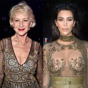 Kim Kardashian S Dick In Pussy - Helen Mirren Praises ''Shameless'' Kim Kardashian and Her Booty