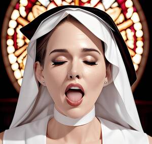 Cum Nun Porn - Let the church bells ring, as I cum and confess my sins to the 80yo nun's  busty body, in a blissful orgasm! - AI Generated Porn Pic - XGROOVY.COM