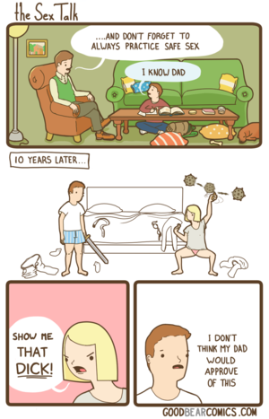 cartoon porn talk - The Sex Talk â€“ GoodBearComicsÂ©2022