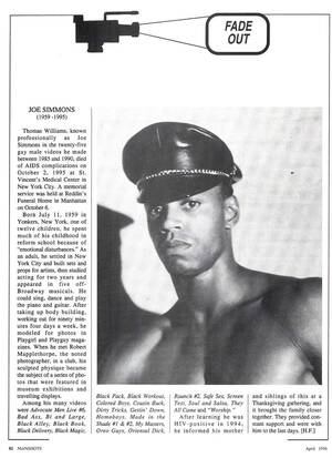 Gay Black Porn Stars That Have Died - Early obituaries for Gay Porn actors who died early from AIDS. They all have  fascinating stories and are not forgotten. : r/gaybros