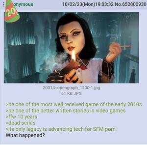F Naf Sfm Porn Bioshock - Anon ponders about Bioshock : r/greentext