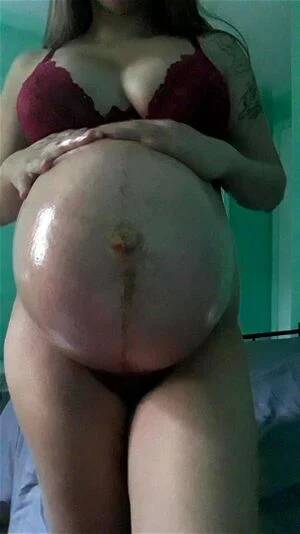 asian big pregnant - Watch Asian girl oils her huge belly - Pregnant, Oiled, Massage Porn -  SpankBang
