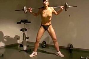 Asian Muscle Girl Porn - Unknown Asian Muscle Woman Topless, Crushes Apple With One Hand