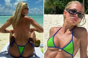 girlfriend beach nudes - Ex-Barcelona star's stunning Wag goes topless on the beach on holiday and  shows off bum as he makes cheeky comment | The Sun