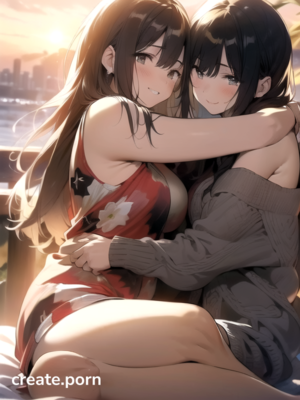 front view anime cum shot - Warm Anime, Cumshot, Sunset AI Porn