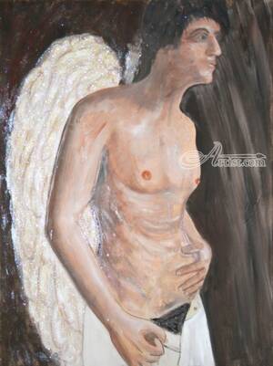 Angel Art Porn - Porn Angel - Heaven's just a sin away Collage, Paintings by Aaron Ellisor -  Artist.com