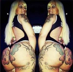 big black booty tattoo - Big Booty Butterfly Tattoo