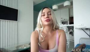 blonde russian handjob - Russian premium blonde gives warm handjob to partners beautiful cock - HD  porn online