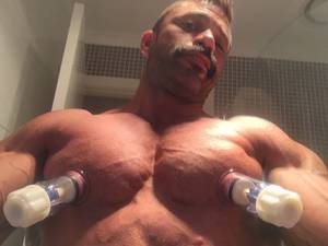 huge pumped nipples - Bear Men, Horn, Guys, Crescent Roll, Antlers
