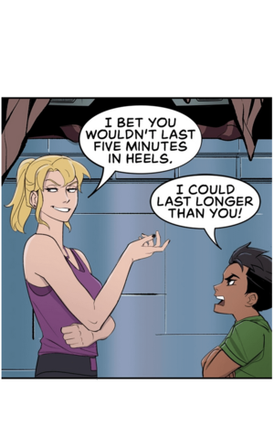 Batman Damian Wayne Porn - Comic Excerpt] Damian Wayne and Stephanie Brown have a 1v1 where Steph  might have a chance. (Batman: Wayne Family Adventures (S2) Ep. 71) :  r/DCcomics