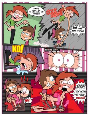 Enormous Cock Cartoon Porn Fairly Oddparents - Timmy has not only knocked out Vicky with his huge cock but later used it  as it shouldâ€¦ â€“ Fairly Odd Parents Hentai