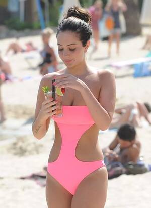 best nude beach in denmark - Tulisa Contostavlos nearly naked in Ibiza beach bikini - Irish Mirror Online