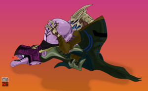 Garrus Porn - Garrus likes Tali's quarian pussy by MaxerAlfa26 on Newgrounds