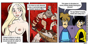 Cleopatra Porn Comic - beatrice black_hair blonde_hair breasts brown_hair comic dante's_inferno  dante_alighieri penny_arcade