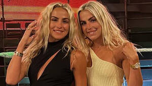 Bella Twin Porn Signs Contract - Cavinder Twins tease WWE debut as 'your new fav tag team' pose in the ring  ahead of NXT screening | The US Sun