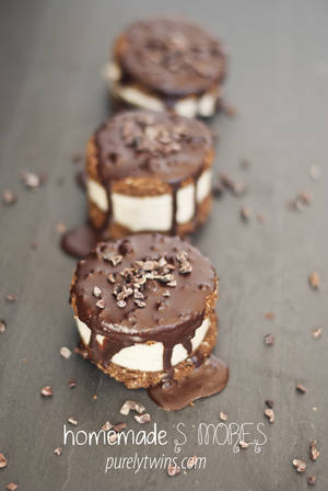 Homemade S&m Porn - homemade-raw-smores-with-marshmallows-and-chocolate