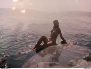 black sea beach nude - Anonymous persons - Young sexy lady at the beach at Black sea - fille -  semi nude naked old vintage original real photo 1980s