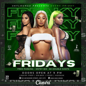 Freaky Flyers Porn - Freaky Friday V2 Flyer, Club Flyer Template for Canva, Event Flyer, Party  Flyer, Stripper Party Flyer, Invitation Flyer, Adult Party Flyer - Etsy