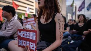 Just Porn No Nude - My life is not your porn: 18,000 South Korean women protest against hidden  cameras