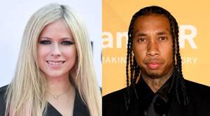 Avril Lavigne - Avril Lavigne and Tyga look all loved up in dinner date in matching bomber  jackets