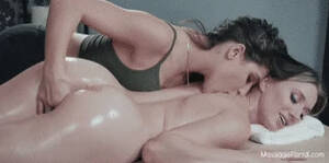 lesbian massage fingering - Lesbian Oil Massage Fingering - Porn GIF