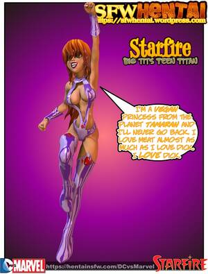 Cartoon Porn Babes - SFW oppai hentai art of Teen Titans Go big tits babe Starfire in a DC  comics cartoon porn parody. â€“ SFW Hentai