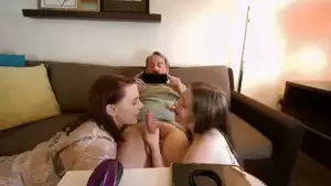 ancient gals sucking cock - Two girls suck old man's cock | xHamster