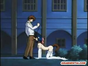 hentai forced suck - Busty blonde hentai chick sucks dick - Pornburst.xxx