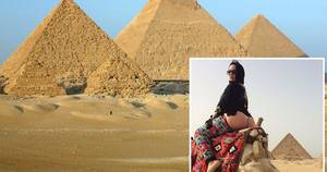 Egyptian Porn Star Riding Camel - Porn actress Carmen De Luz post picture of her bare bottom on camel in  front of Pyramids - Irish Mirror Online
