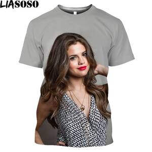 3d Lesbian Selena Gomez - LIASOSO Selena Gomez Sweatshirt Men's T-shirt 3D Print Hot Singer Casual  Fashion Street Loose Top Women Oversized Clothing - AliExpress
