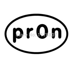 japanese pr0n - PORN Sticker pr0n prOn Sex Adult Funny Nerd Geek Decal for Car Window