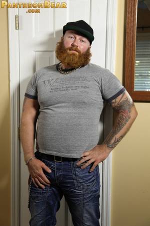 Gay Beard Porn Viking - Sexy ginger bear Rusty G is back with a full beard and full on hot sticky  cum