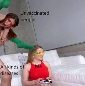 Gamer Girl Porn Captions - Oblivious Woman In Glasses Playing Video Games | Know Your Meme