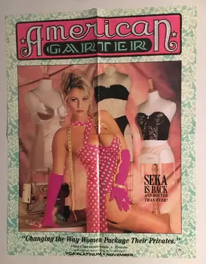 1940s Porn Posters - RARE COLLECTIBLE â€œAMERICAN GARTERâ€ MOVIE POSTER - PORN STAR SEKA | eBay