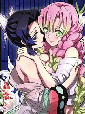 anime lesbian couples fucking - Lesbian Hentai Porn Pics - Anime Scissoring & Lezbo Strapon Sex