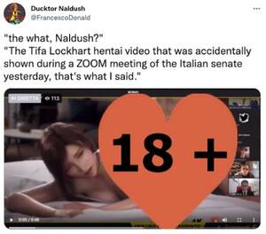 Final Fantasy Hentai Porn Captions - Italian Senate accidentally streams Final Fantasy porn in meeting