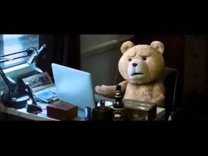 Diving Bear Porn - Ted 2 - John's Laptop Scene