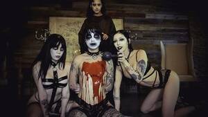 Goth Bisexual Porn - BFFS - Tattooed Goth Teens have a Bisexual Orgy for Halloween - Pornhub.com