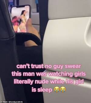 naked sleeping videos - Plane passenger busts man looking at nude videos of women - while own  girlfriend sleeps next to him | Daily Mail Online