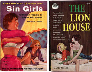 Lesbian Book Covers - Inspired by an amusing slideshow of vintage lesbian pulp fiction covers ...