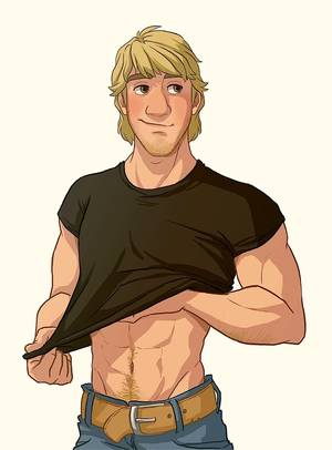 Kristoff Gay Porn Cartoon - Black T-Shirt - Kristoff