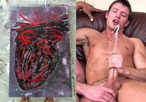 cum shot painting - Kevin Crows Makes Splashy Art, Cum Shots