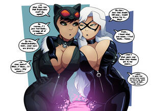 Batman And Black Cat Porn - HypnoHub - batman (series) black cat bodysuit breast grab breasts catwoman  choker cleavage collar dc comics dialogue female only femsub goggles  goggles on head green eyes groping hand on hip huge breasts