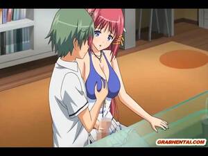 anime handjob - Swimsuit anime coed handjob and wetpussy fucking - ZB Porn